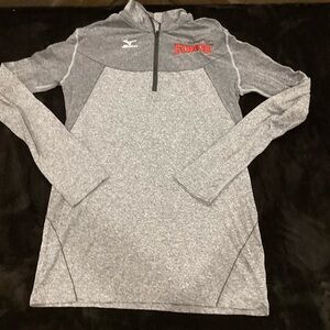 Mizuno Heathered Gray Performance Pullover